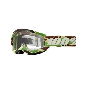 100% Strata 2 MTB Goggles (Clear/War Camo)