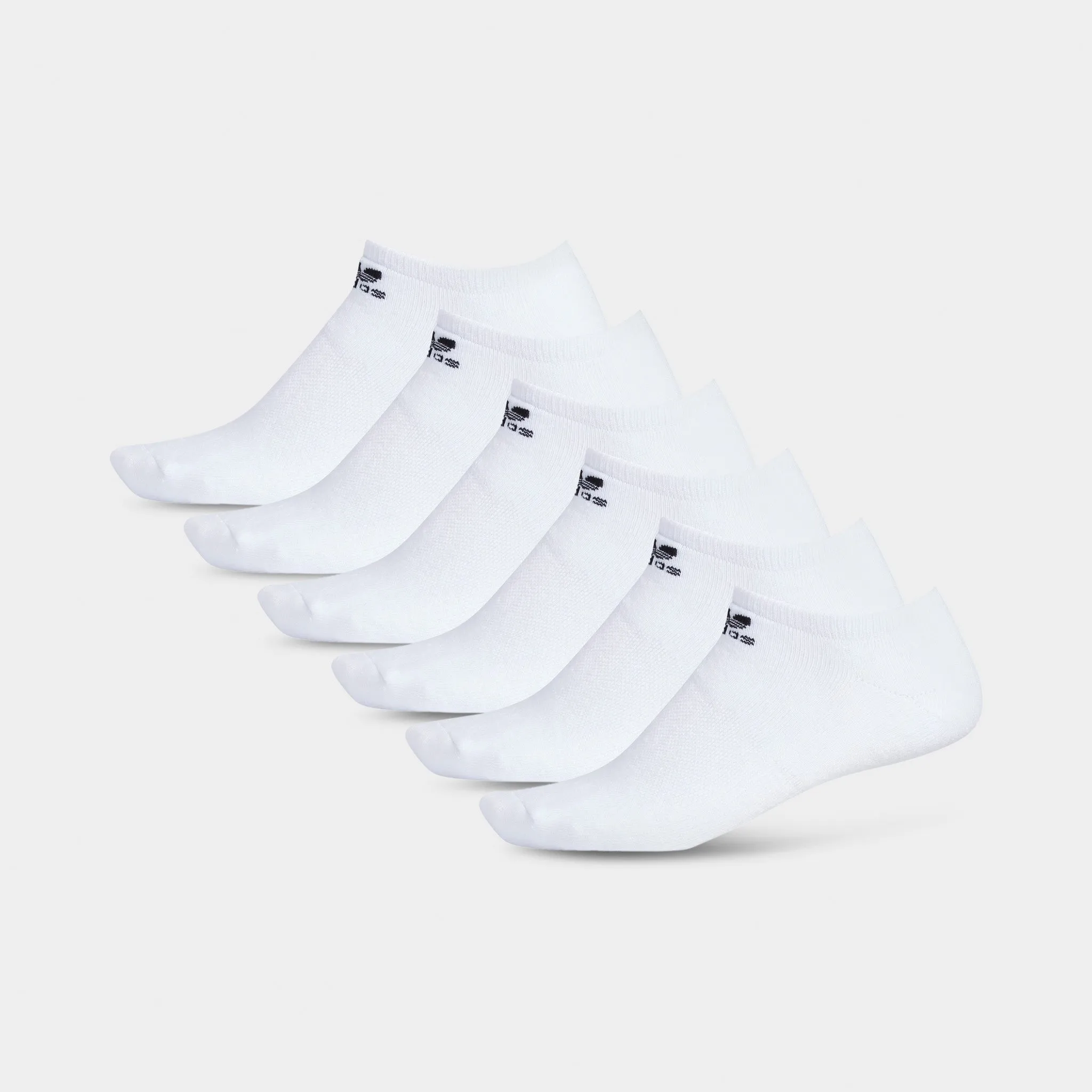 adidas Originals Trefoil 6 Pack No Show Socks White / Black