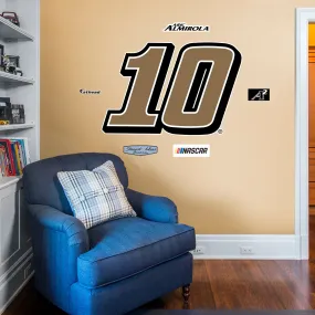 Aric Almirola  #10 Logo  - Officially Licensed NASCAR Removable Wall Decal