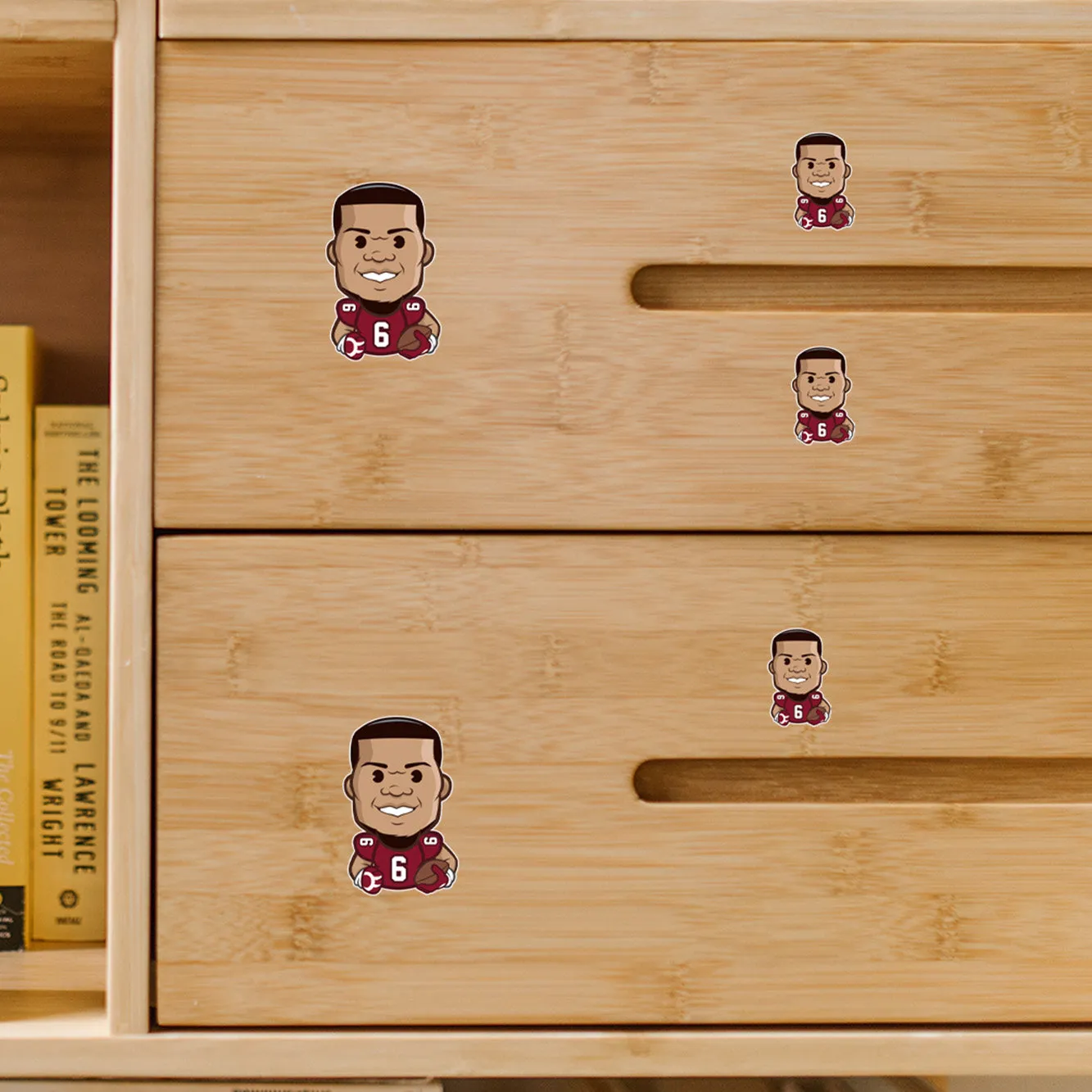 Arizona Cardinals: James Conner  Emoji Minis        - Officially Licensed NFLPA Removable     Adhesive Decal