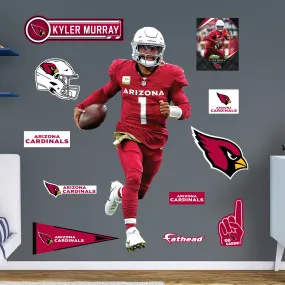 Arizona Cardinals: Kyler Murray         - Officially Licensed NFL Removable     Adhesive Decal