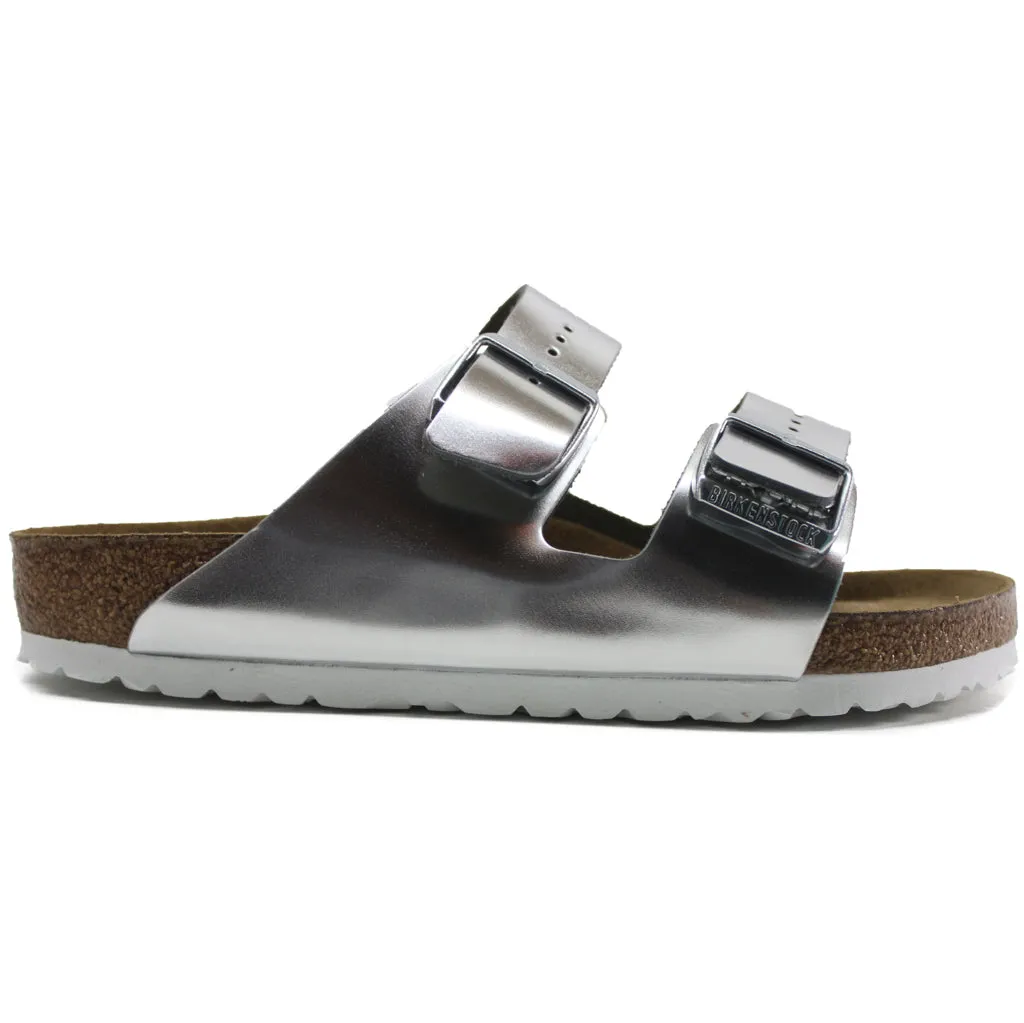 Arizona Soft Footbed Natural Leather Women's Slide Sandals