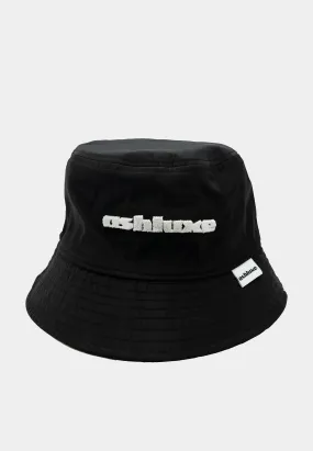 Ashluxe Brim Logo Bucket Hat  Black