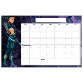 Avengers: HAWKEYE Blank Calendar Dry Erase        - Officially Licensed Marvel Removable     Adhesive Decal