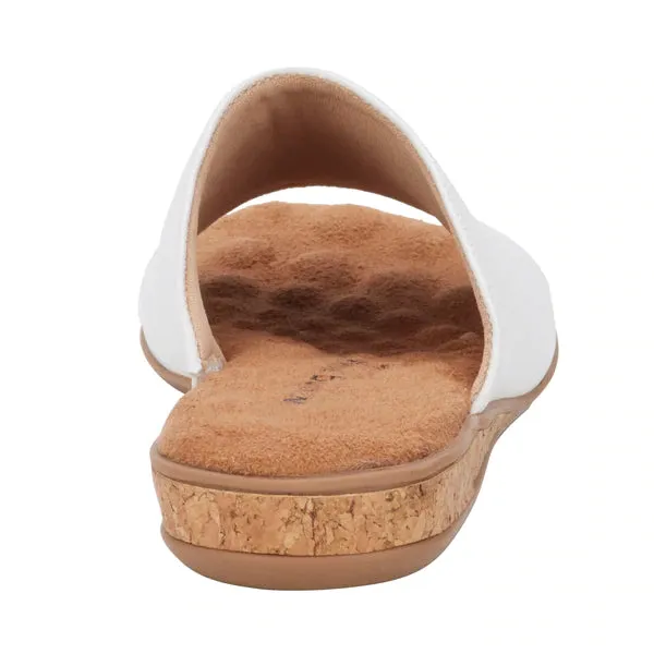 Cam Sandal: White Cashmere Leather NEW I Walking Cradles