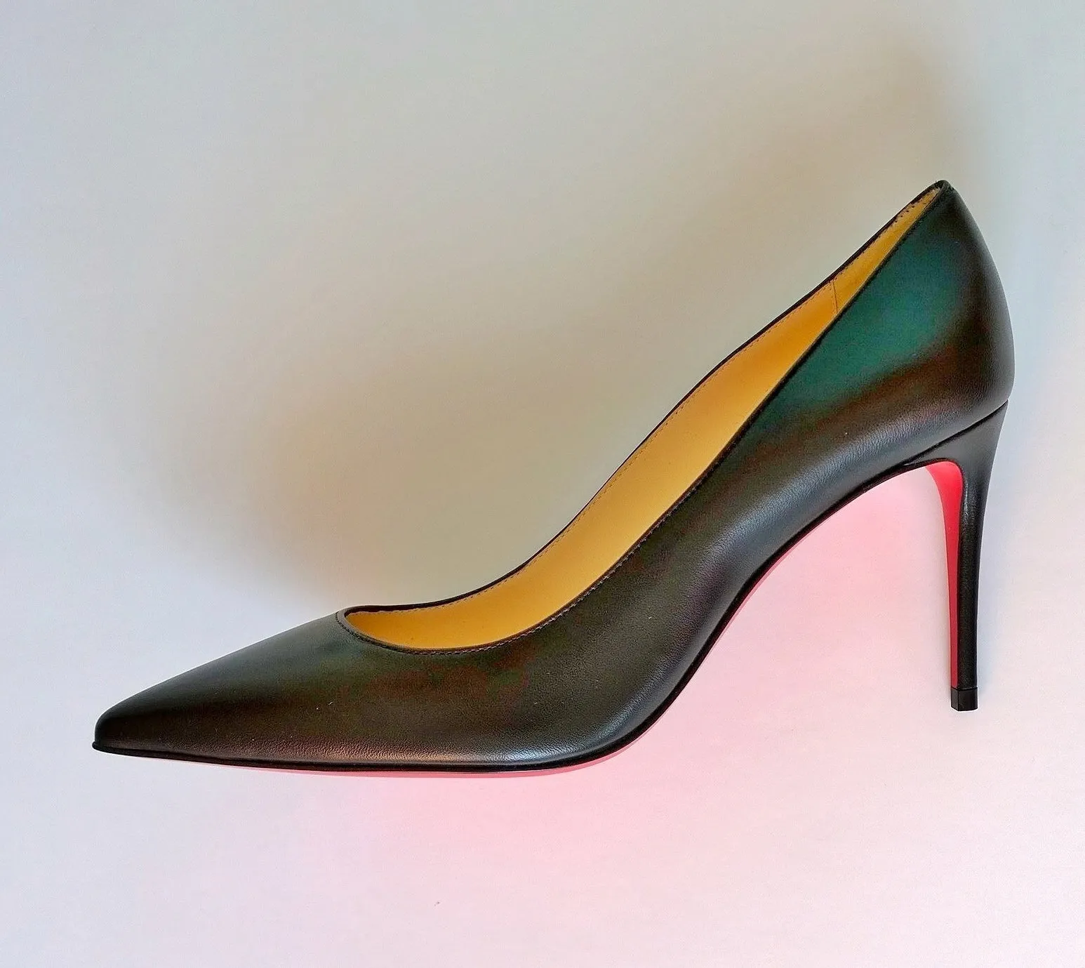 Christian Louboutin Kate 85 Black Leather Heels