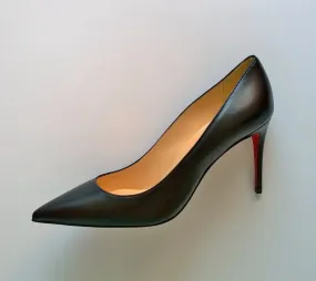 Christian Louboutin Kate 85 Black Leather Heels