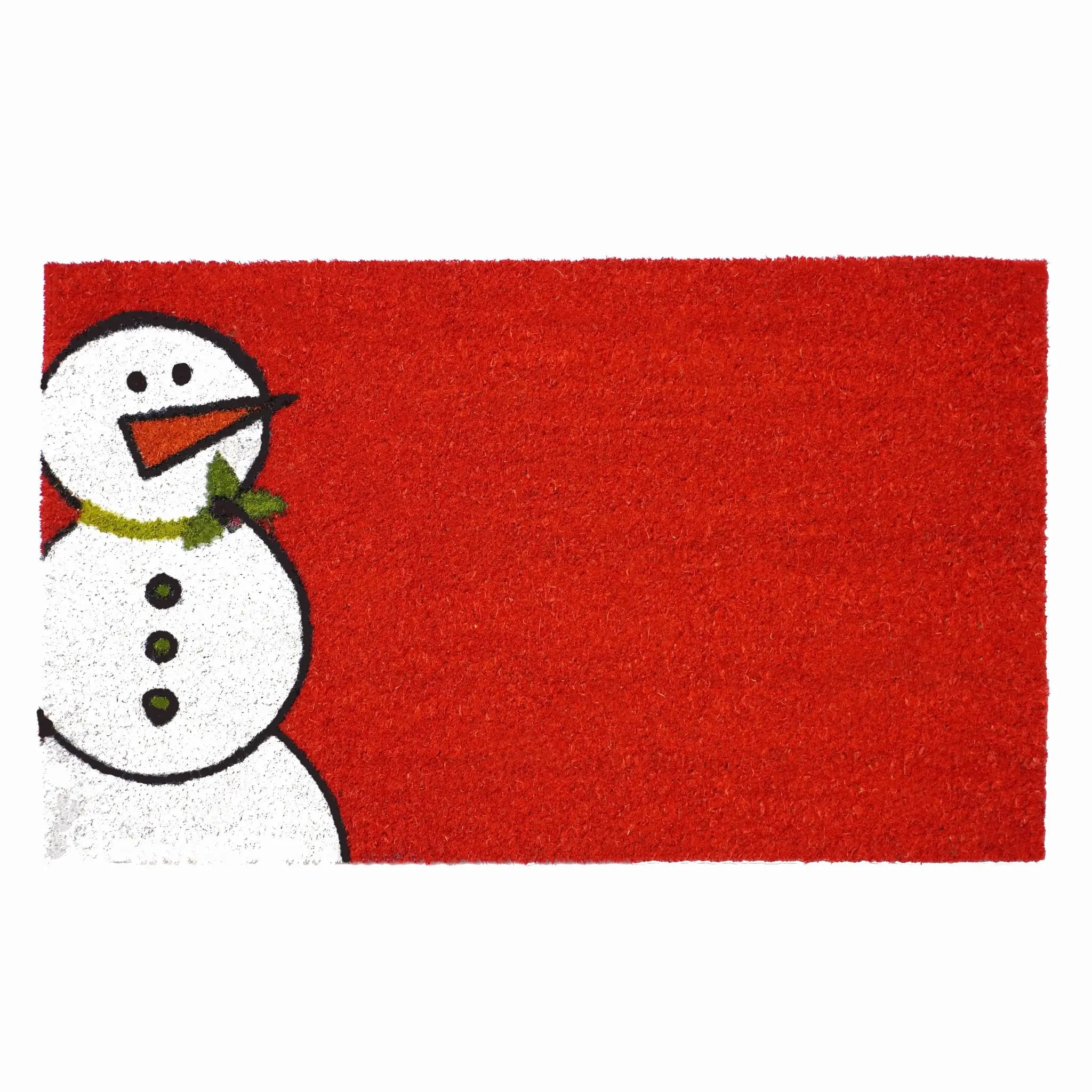 Christmas Red Winter Snowman Doormat