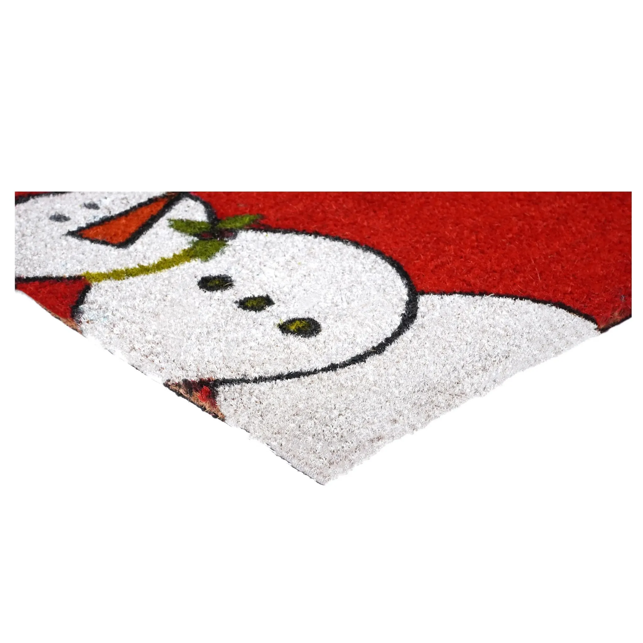 Christmas Red Winter Snowman Doormat