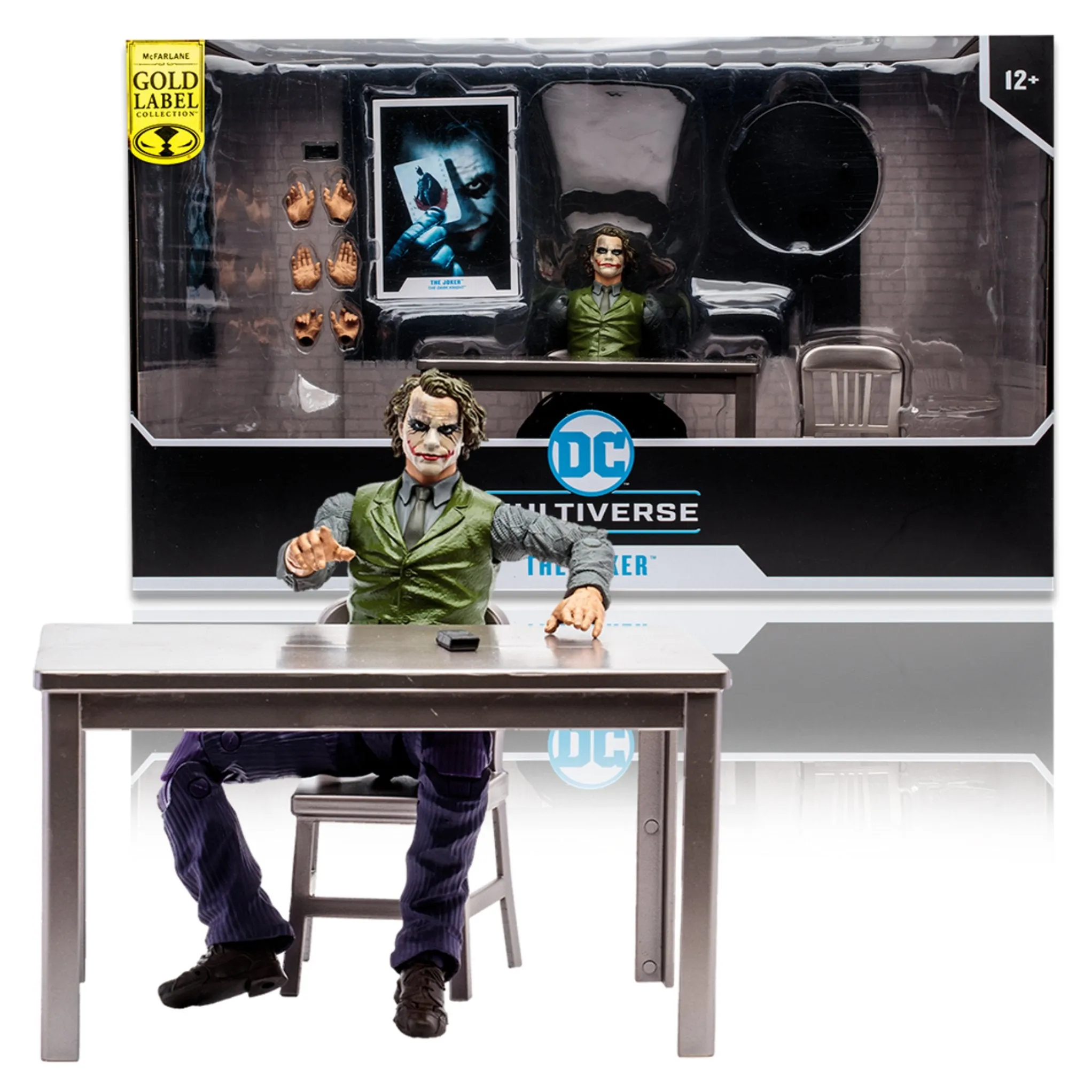 DC Multiverse Exclusive Gold Label Interrogation Room Joker (The Dark Knight)