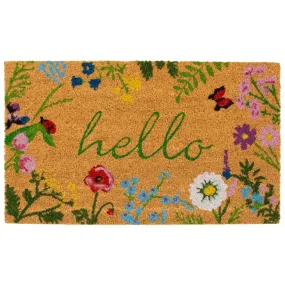 Floral Hello Doormat