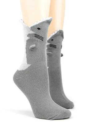 Great White Shark Bite Women's Crew Socks