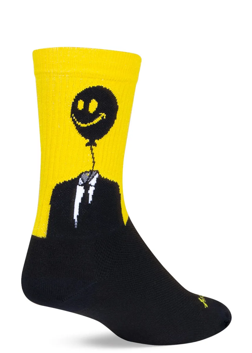 Happy Face Balloon Crew Socks