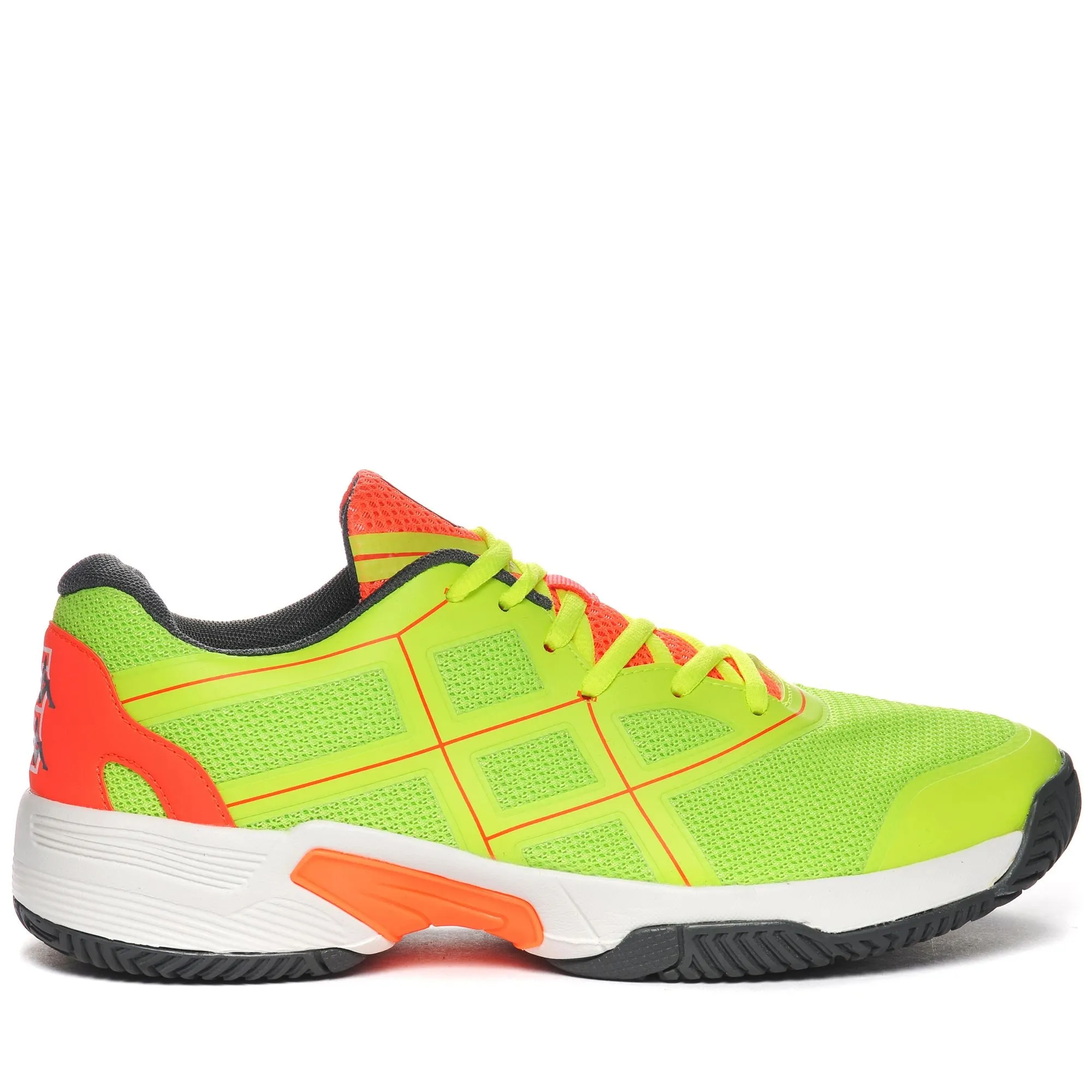 KOMBAT PADEL MATCH - Sport Shoes - Low Cut - Unisex - NEON GREEN-NEON CORAL