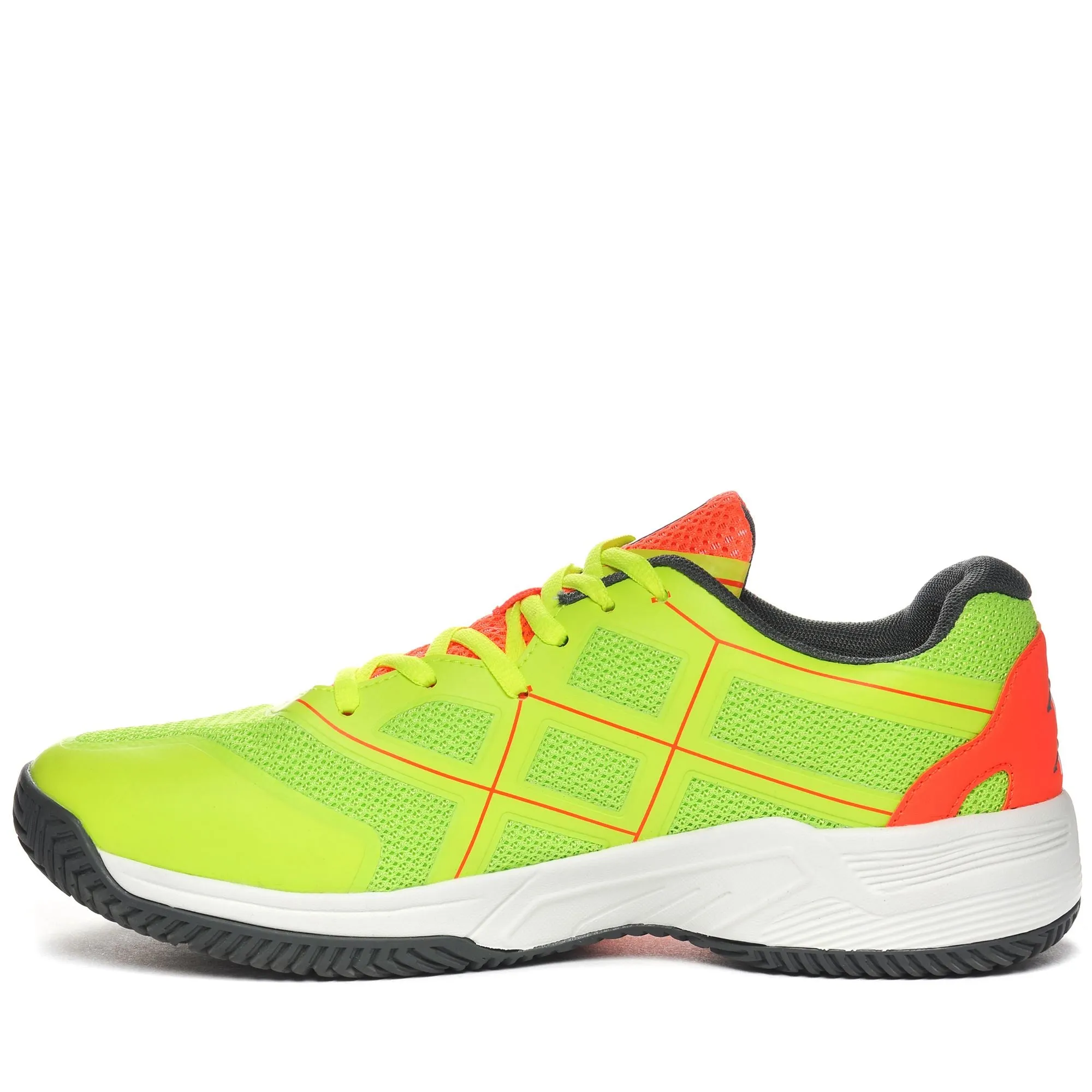 KOMBAT PADEL MATCH - Sport Shoes - Low Cut - Unisex - NEON GREEN-NEON CORAL