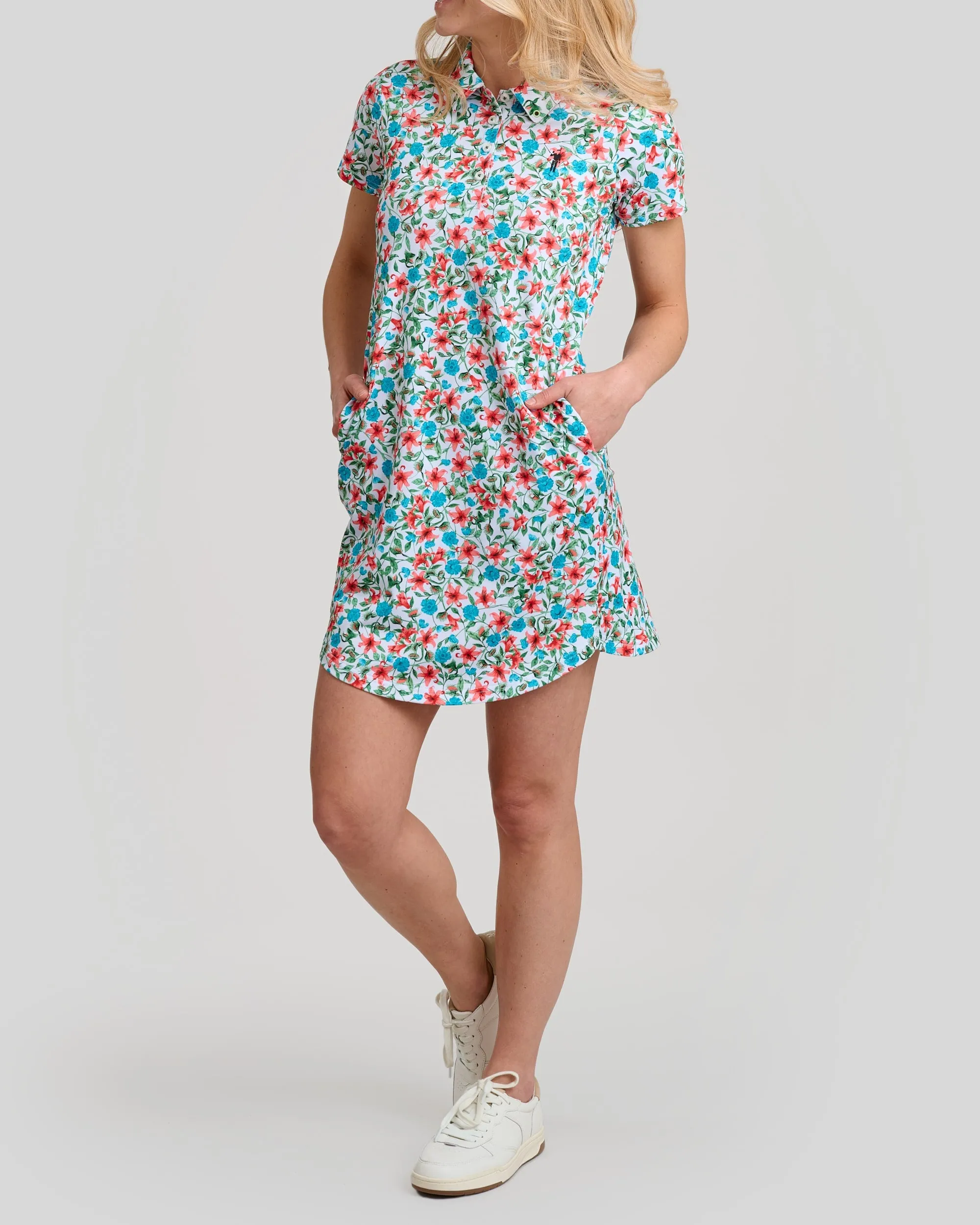 Little Shop of Florals Women's Polo Dress