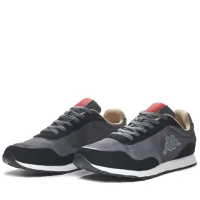 LOGO AYMAR - Sneakers - Low Cut - Unisex - GREY DK-GREY SAGE-RED