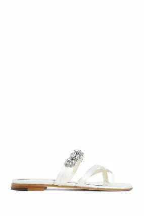 MANOLO BLAHNIK WOMAN WHITE SANDALS & SLIDES