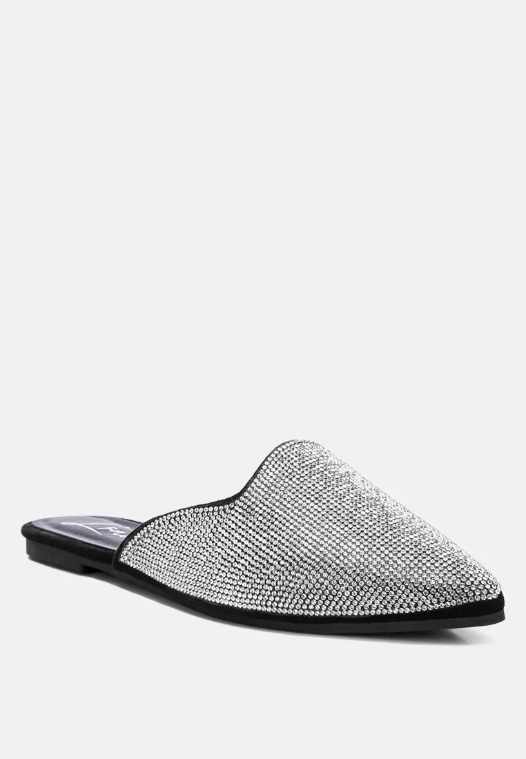 Rhinestones Mules By Ruw