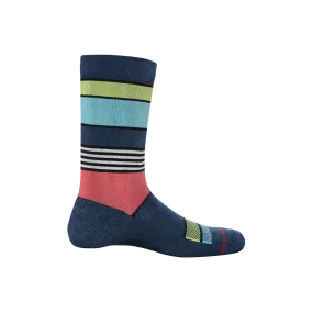 Saxx Whole Pakage 1 Pack Crew Socks - Super Stripes Bright