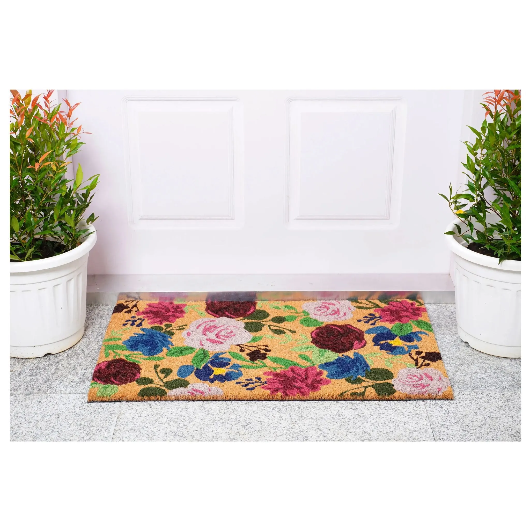 Spring Boho Flowers Doormat