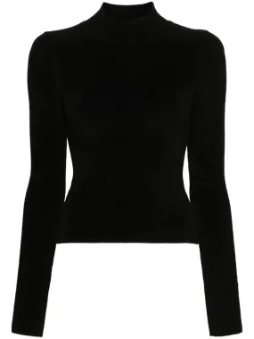 Vivy Chenille Turtleneck in Black