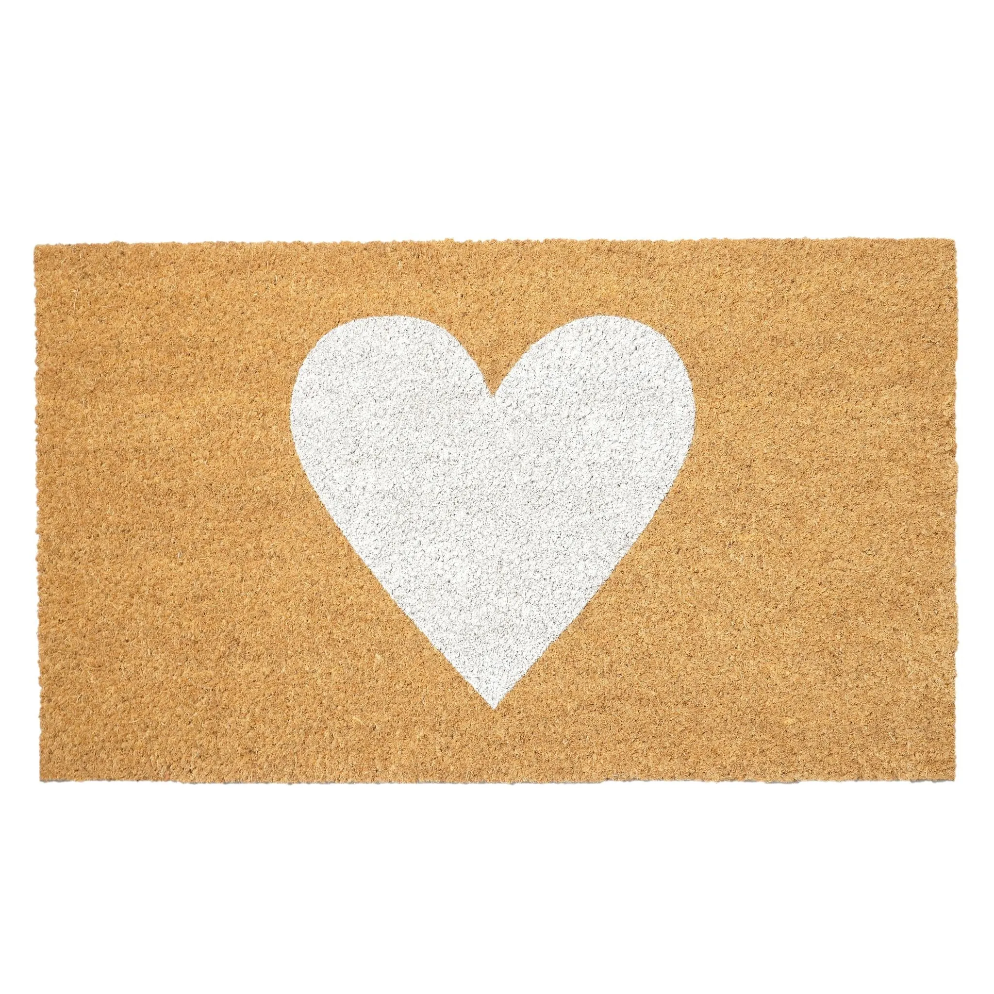 White Heart Doormat